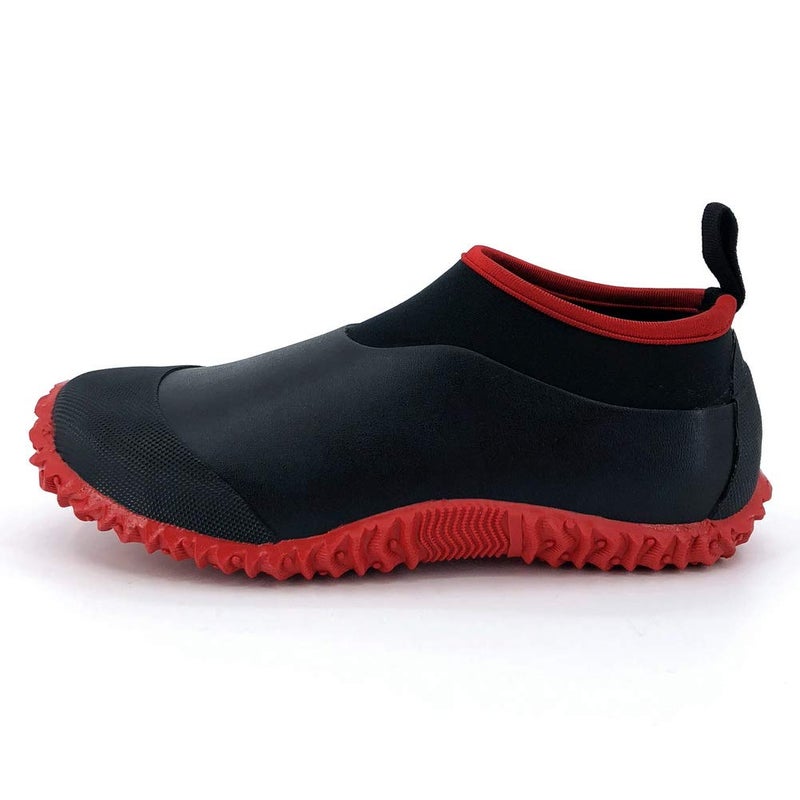 SYLPHID Men's Garden Shoes Women's Rain Shoe Waterproof Neoprene Camp Booties for Camping, Lawn Care, Gardening and Yard Work, Red, Women Size 12, Men Size 10.5 - Image 1